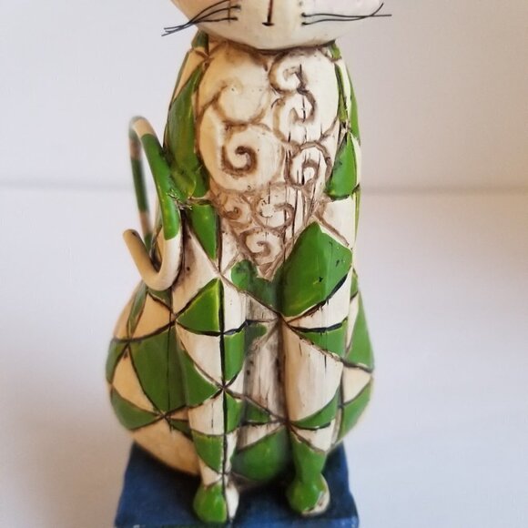 Jim Shore Heartwood Creek "Felicity" Cat Figure 114423T 2003 Retired Vintage - Picture 4 of 9